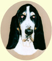 Click for Large Image of Basset Hound Painting