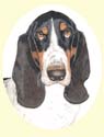 Click for large image of Basset Hound painting