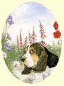 Click for Large Image of Basset Hound Painting