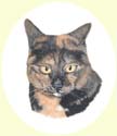 Click for larger image of cat painting by Isabel Clark - UK artist