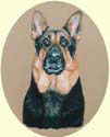 Click for Larger image of German Shepherd painting