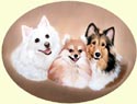 Click for large image of dog painting