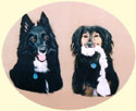 Click for large image of dog painting