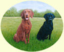 Click for large image of dog painting