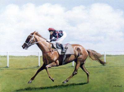 Pet Portraits - Horse and Pony Paintings from Your Favourite Photos - Race Horse in Oils