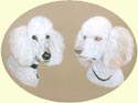 Click for larger image of poodles painting